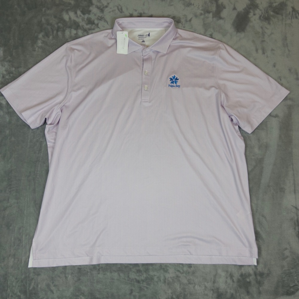 johnnie-O Polo Shirt Mens XXLarge Purple Poipu Bay Performance Golf JMP0100220